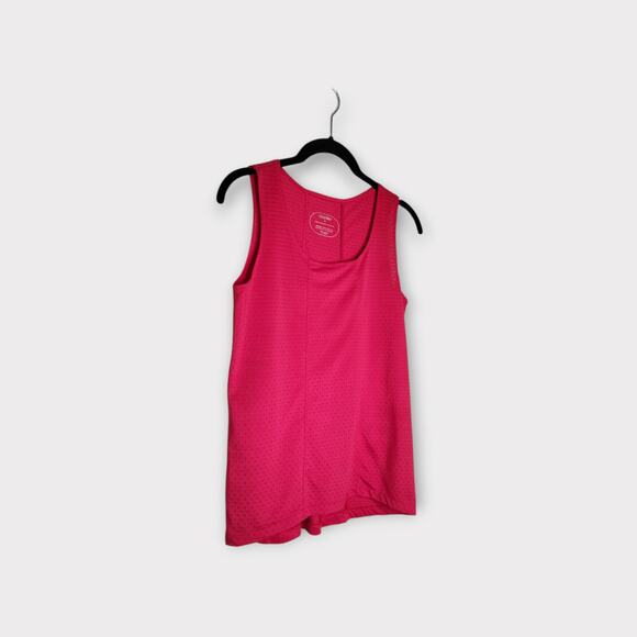 Oiselle Womens Textured Sleeveless Running Tank 4 Small Magenta Vibrant Sporty - Picture 2 of 5